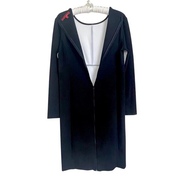 Narciso Rodriguez Design Nation Black and White Long Sleeve Dress Size Large - Picture 5 of 7